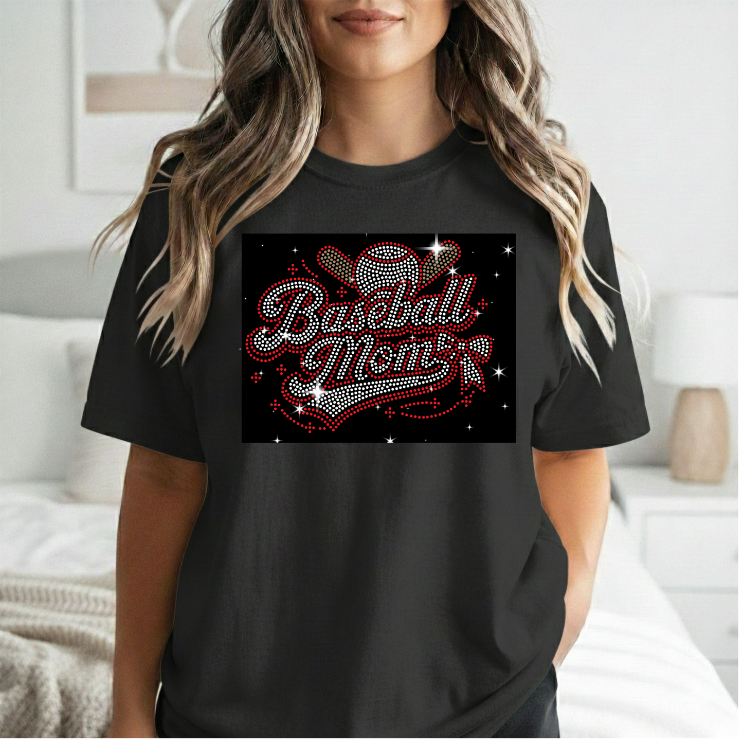 "Baseball Mom 2" Spangle Transfer