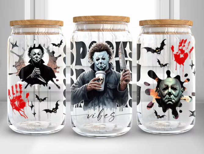 "Spooky Michael" UV-Transfer