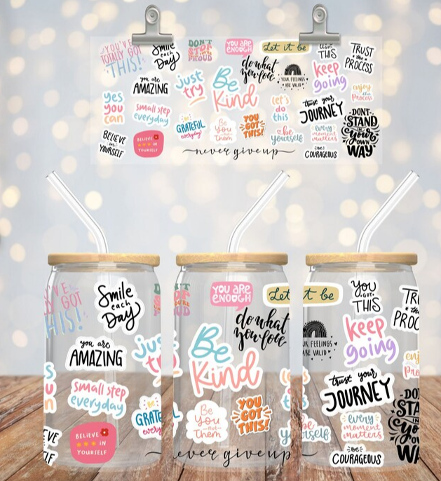 "Inspirational Quotes" Uv-Transfer