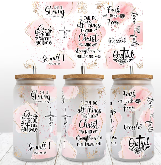 "I Can Do All Things Through Christ" Uv-Transfer