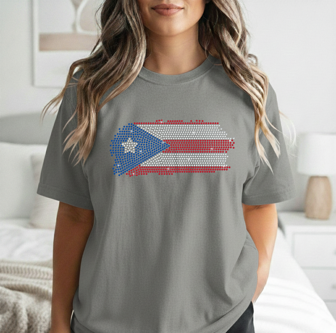 "Puerto Rico" Spangle Transfer
