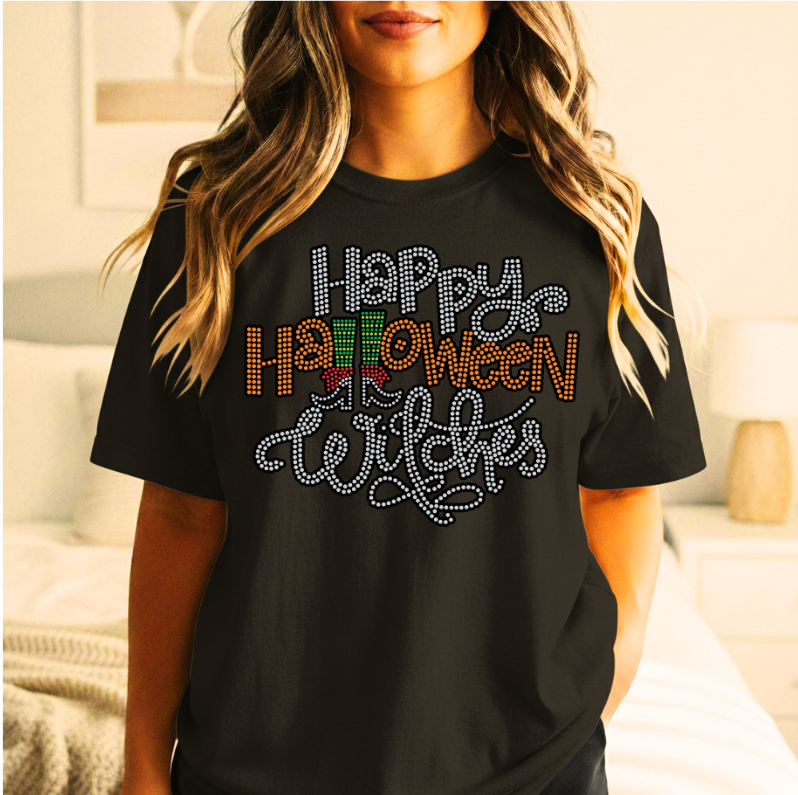 "Happy Halloween Witches" Spangle Transfer