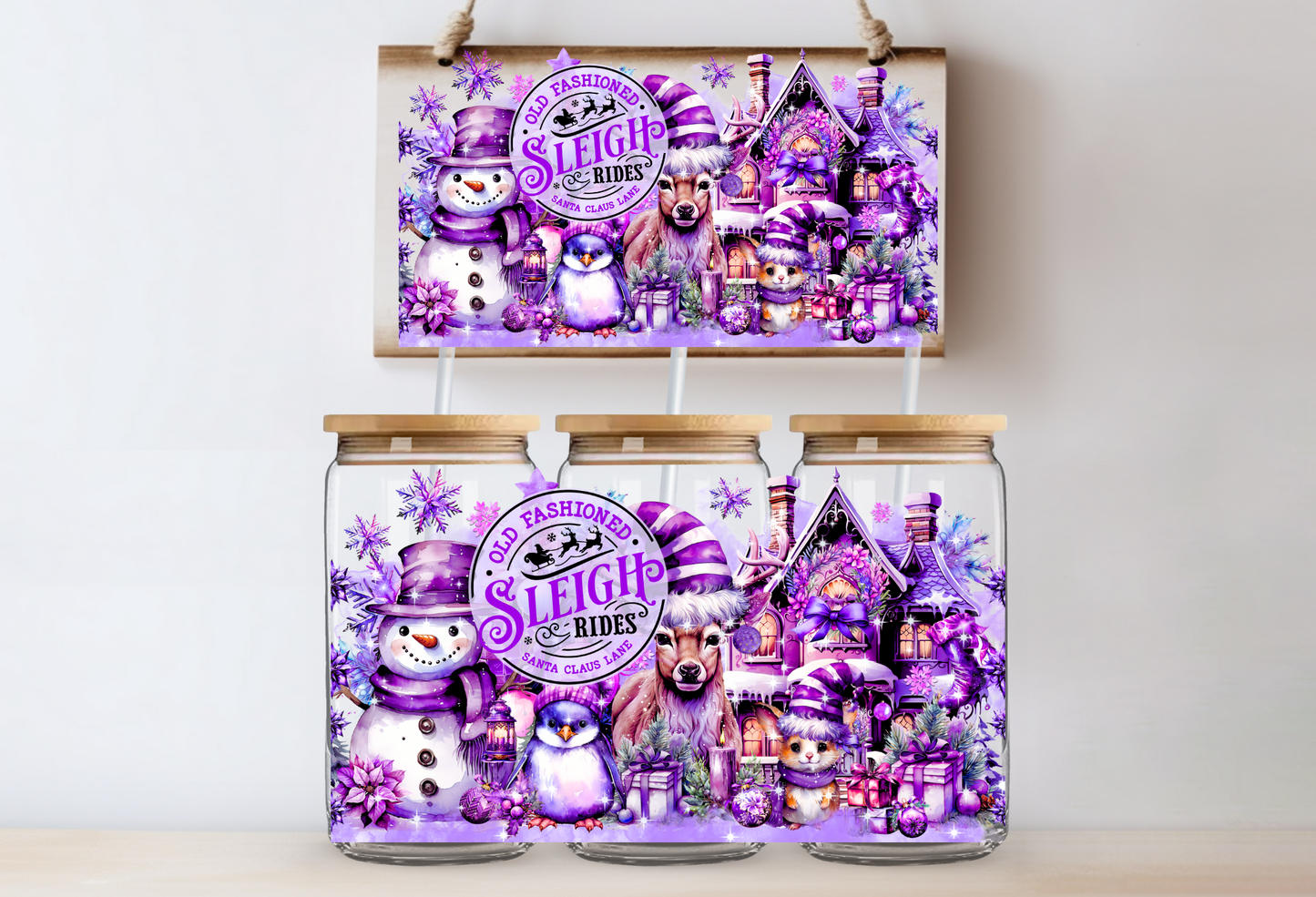 "Purple Christmas" Uv-Transfer