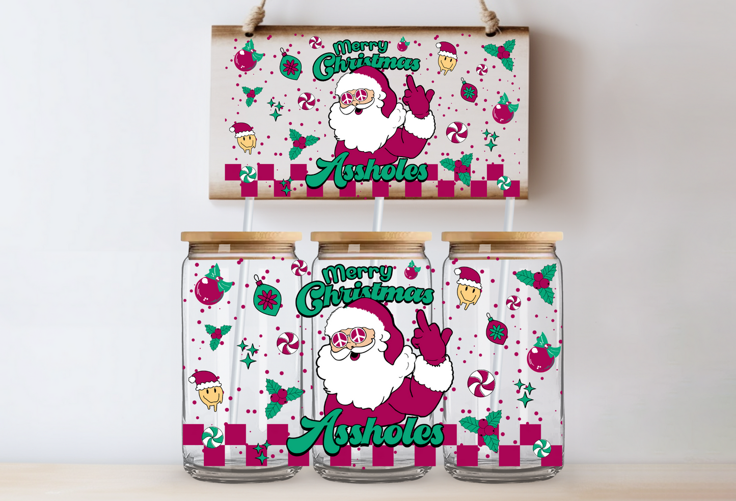 "Merry Christmas" Uv-Transfer