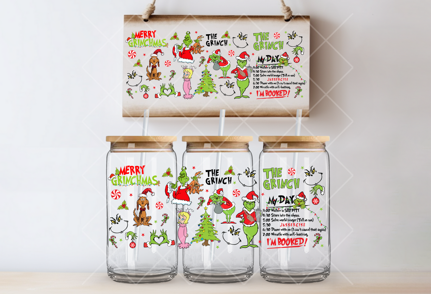 "Xmas Grinch" Uv-Transfer