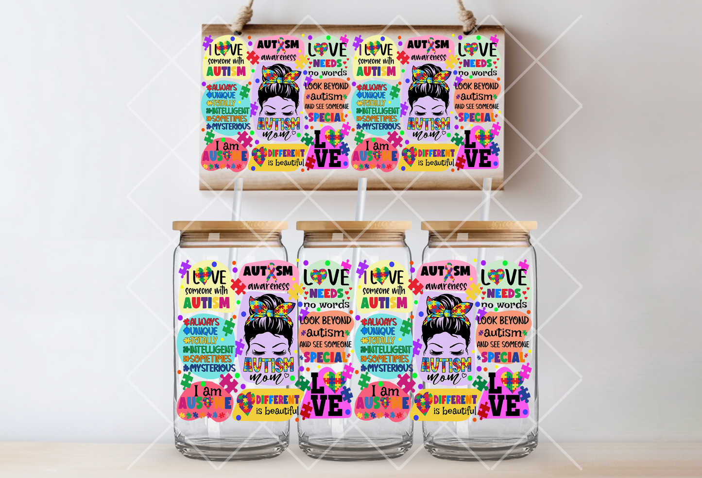 "Autism Motivational" Uv-Transfer