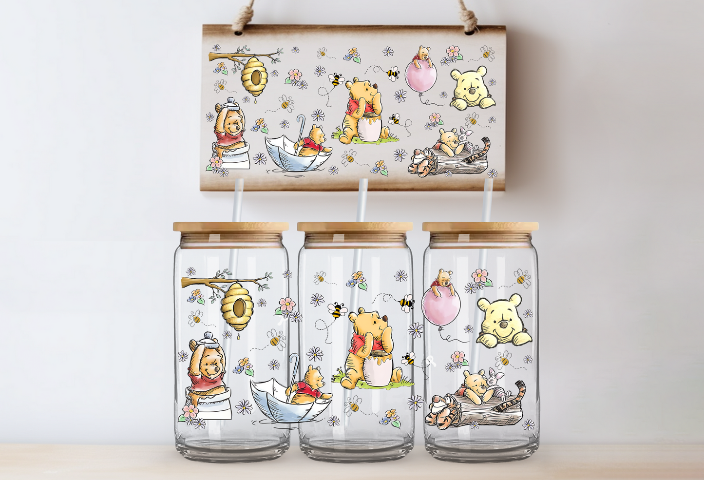 "Pooh Bear" Uv-Transfer