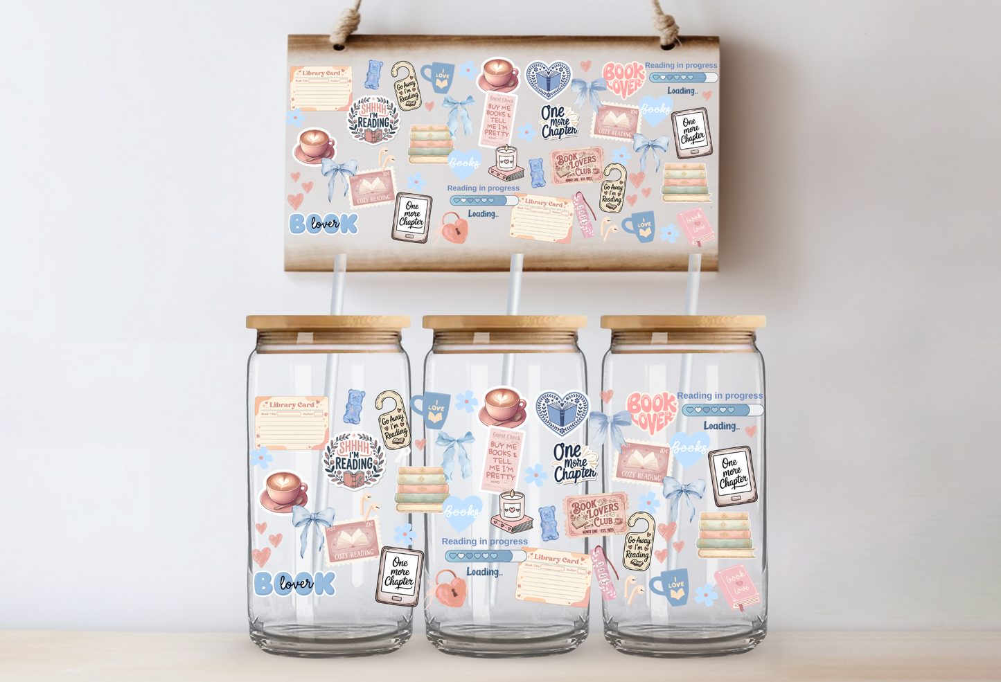 "Buy me more Books" Uv Cup-Wraps