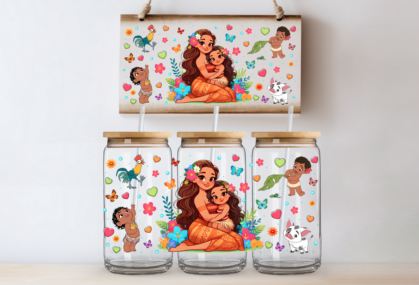 "Mother & Daughter Character" Uv-Transfer