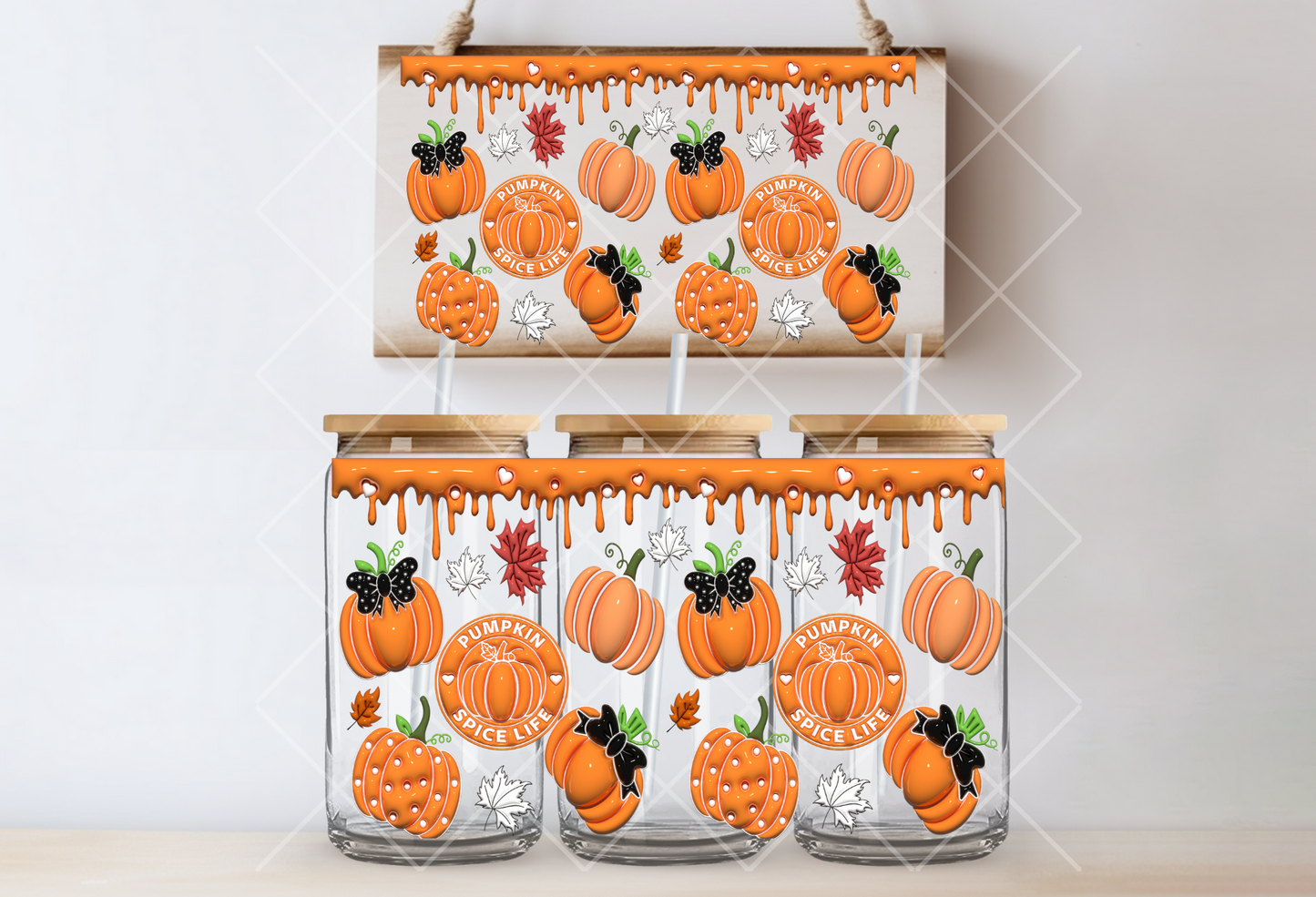 "Pumpkin Spice" Uv-Transfer