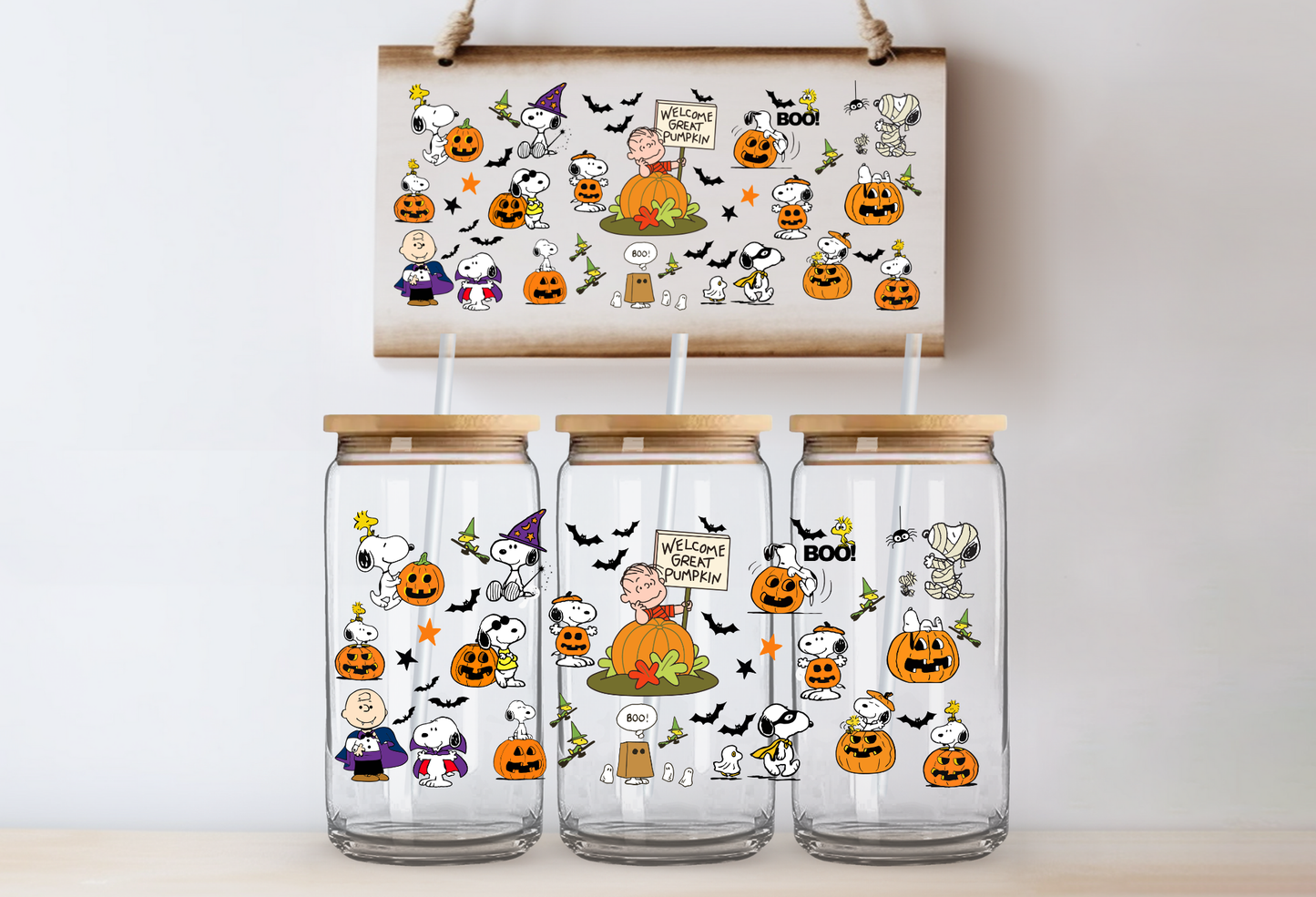 "SnoopyHalloween" Uv Cup Wrap