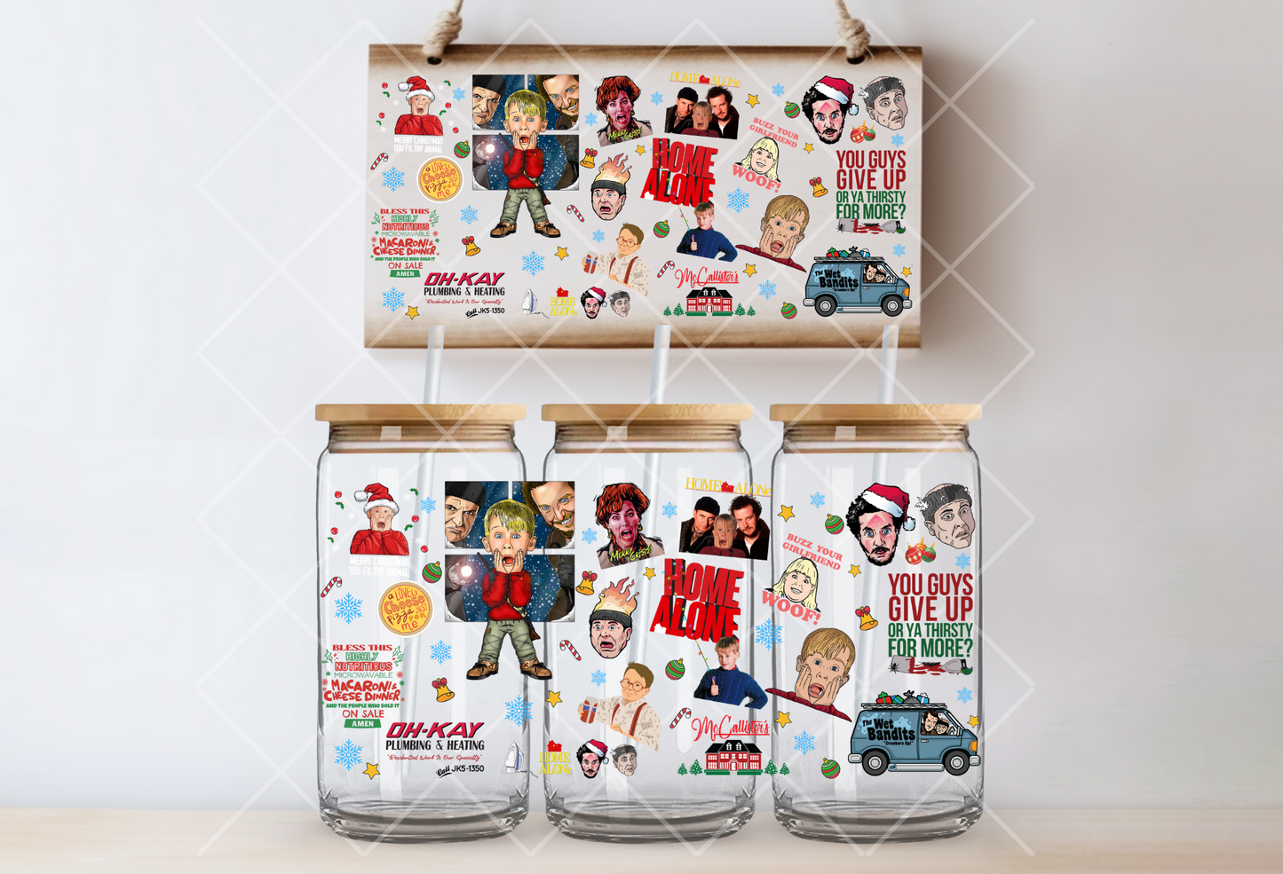 "Home Alone" Uv-Transfer