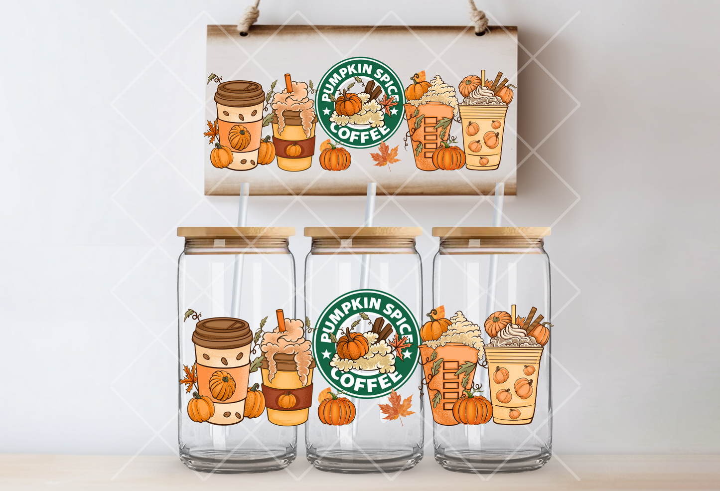 "Pumpkin Spice Coffee" Uv-Transfer