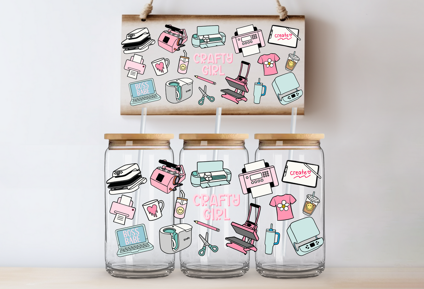 "Crafty Girl" Uv-Transfer