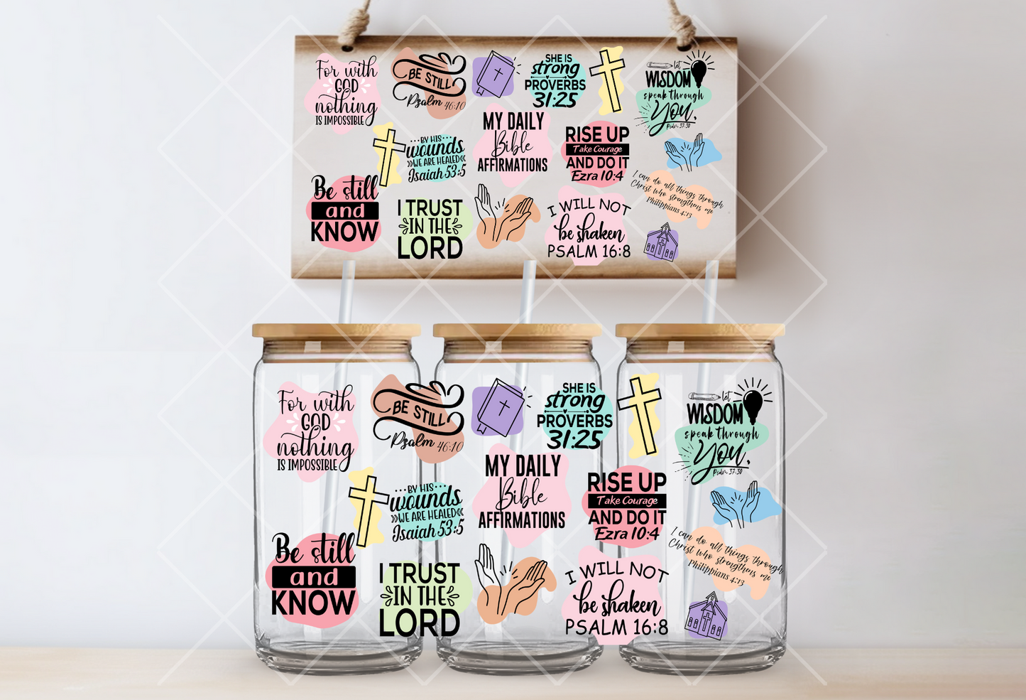 " Bible Verse Affirmation" Uv-Transfer