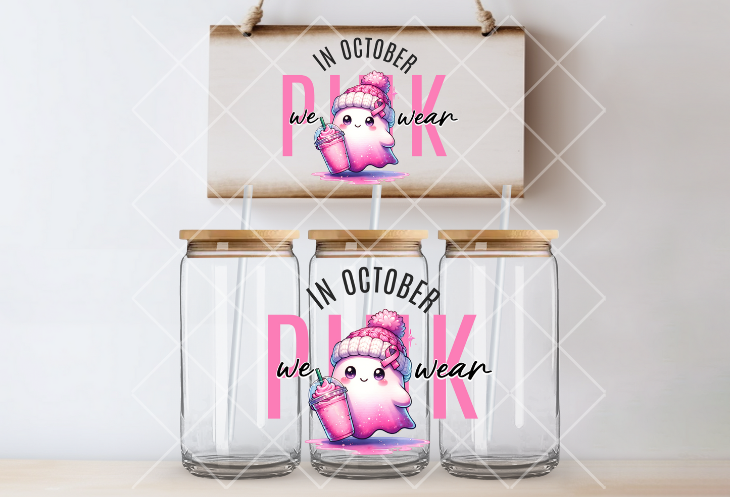 " October Pink" Uv-Transfer