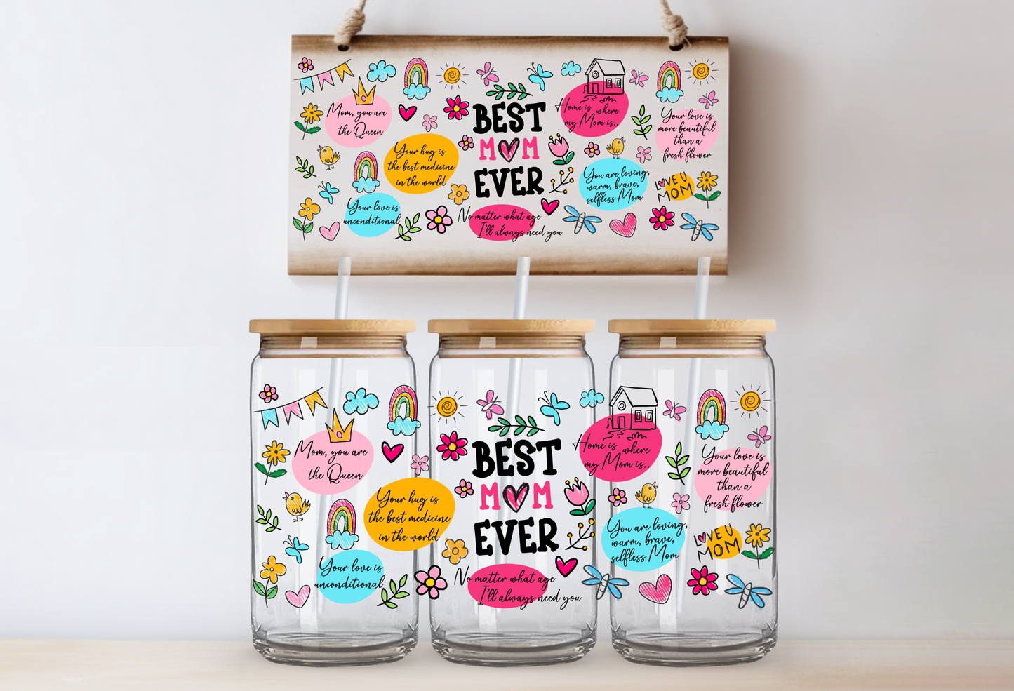 "Best Mom Ever" Uv-Transfer