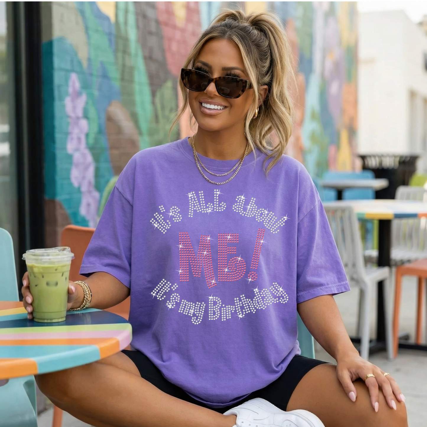 "It's All About Me" Spangle Transfer