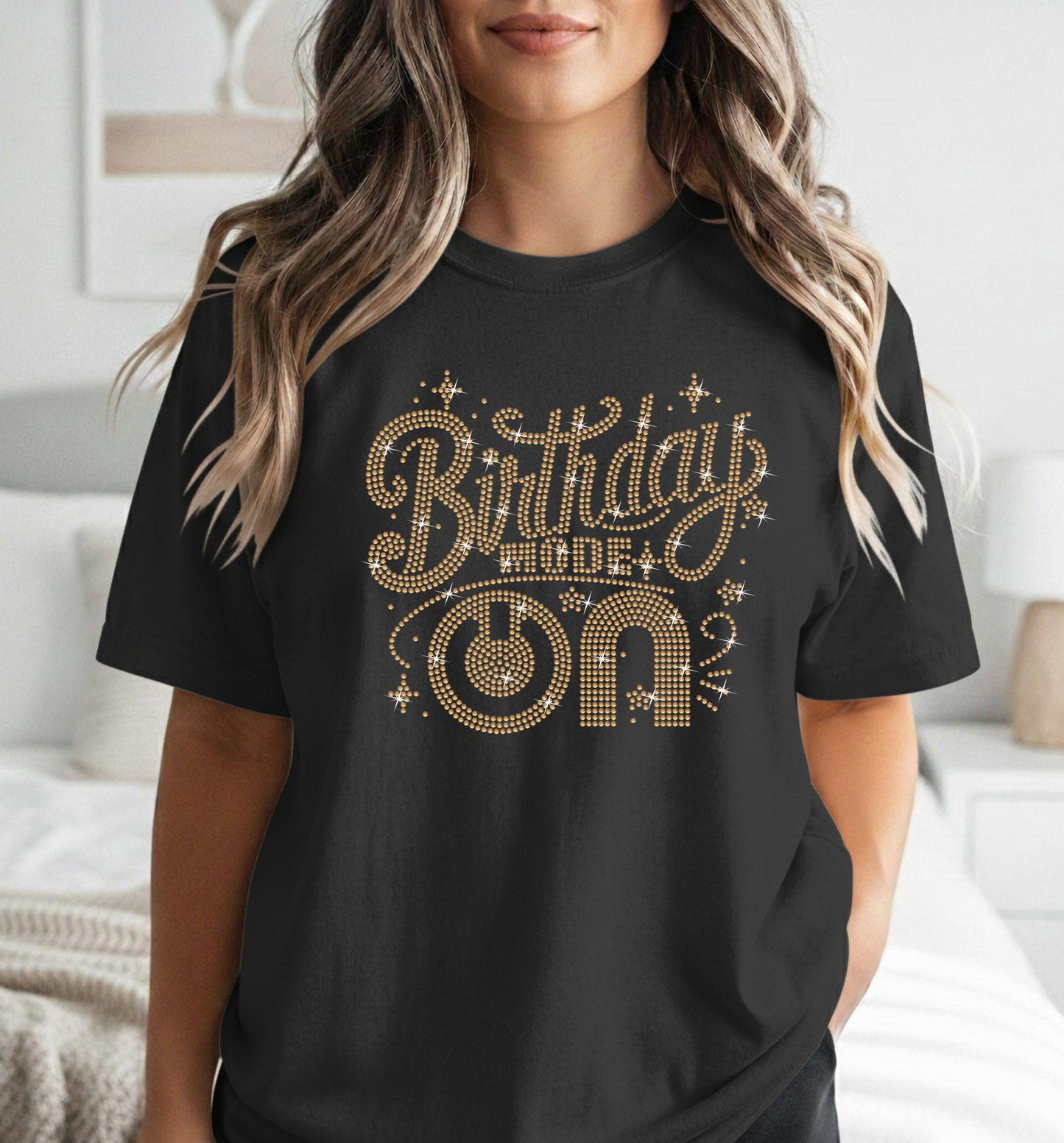 "Birthday Mode On" Spangle Transfer