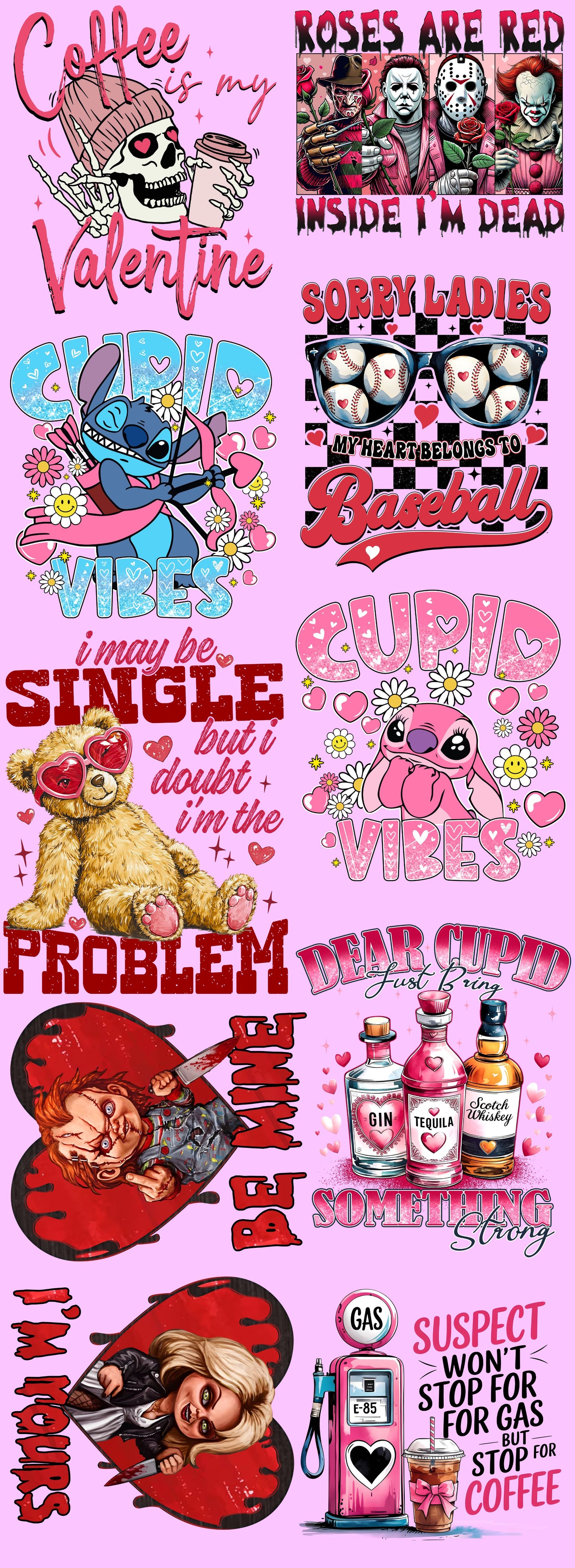 Valentine's Day Pre-Made DTF Gang Sheet V19