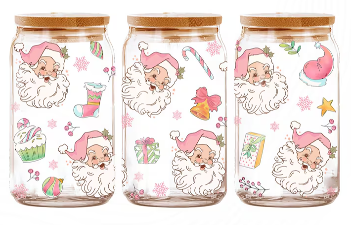 "Pink Santa" UV-Transfer