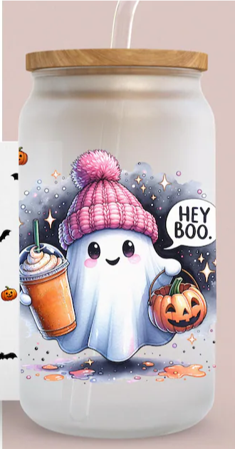 "Hey Boo" UV-Transfer