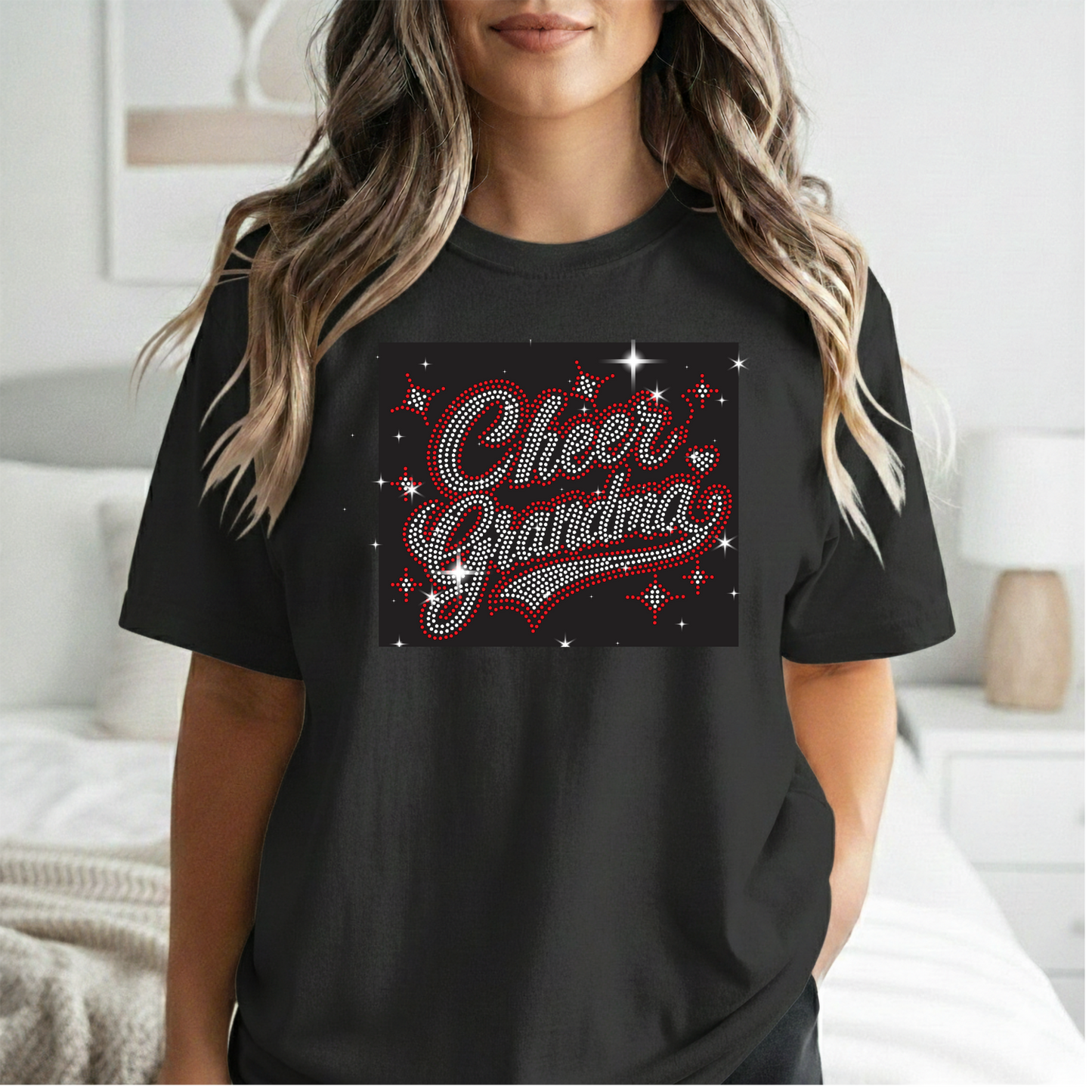 "Cheer Grandma" Spangle Transfer