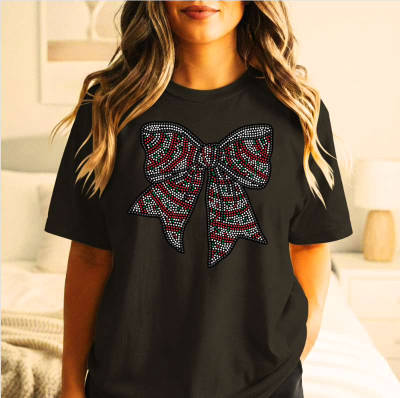 "Xmas Ribbon" Spangle Transfer