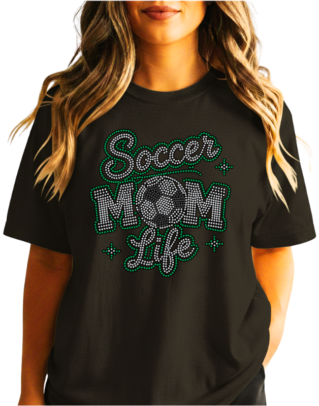 "Soccer Mom Life" Spangle Transfer
