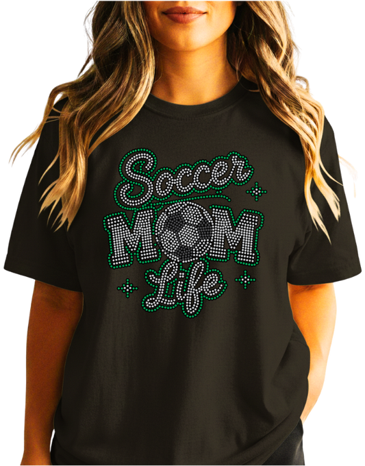 "Soccer Mom Life" Spangle Transfer