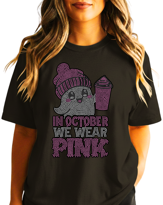 "We wear Pink" Spangle Transfer