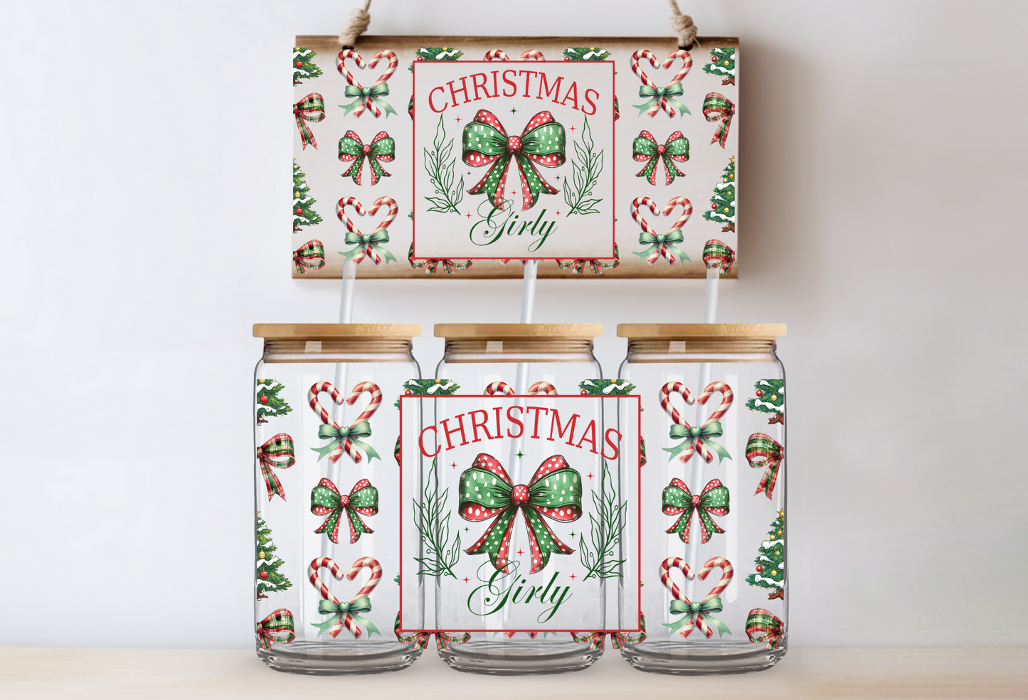 "Christmas Girly" Uv-Transfer