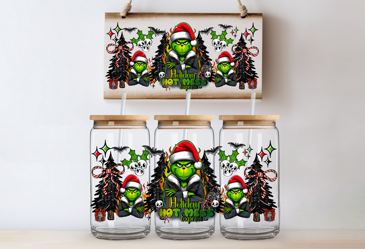 "Holiday Hot Mess" Uv-Transfer