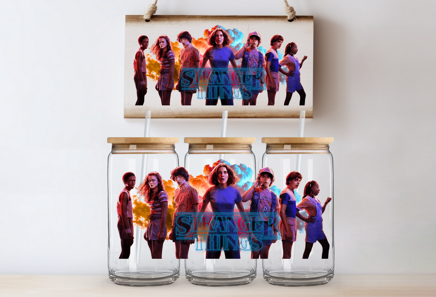"Upside down World" Uv Cup Wrap