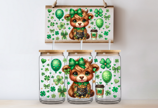 "St.Patty Cow" Uv Cup-Wrap