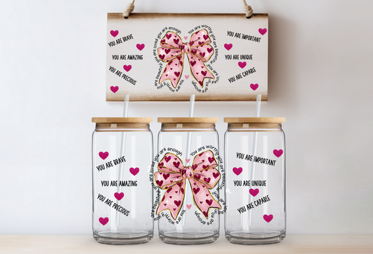 "Love Affirmations" Uv-Cup wrap