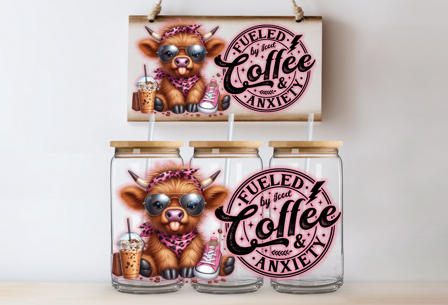 "Coffee Anxiety" Uv-Transfer