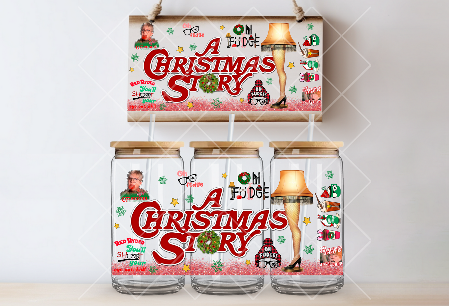 "Christmas Story" Uv-Transfer