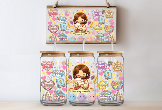 "GOD is my strength" Uv Cup Wrap