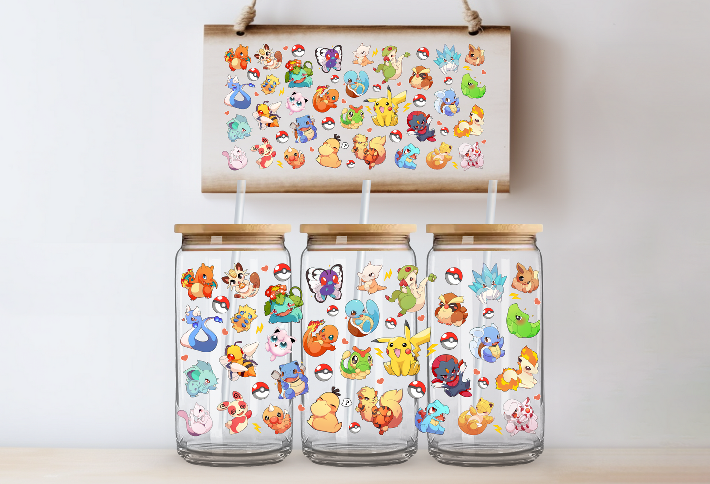 "Poke Mon" Uv- Cup Wrap