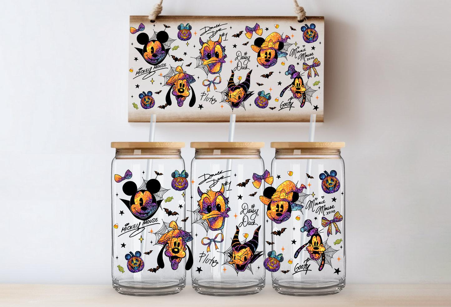 "Halloween Characters" Uv-Transfers