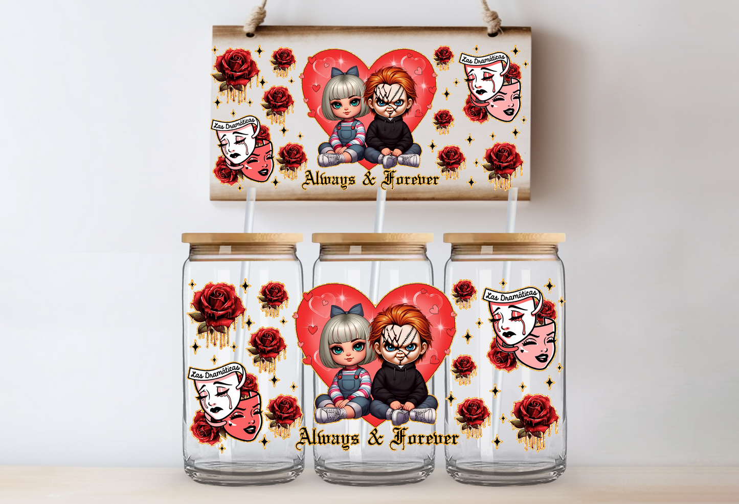 "Chucky Valentine" Uv-Transfer