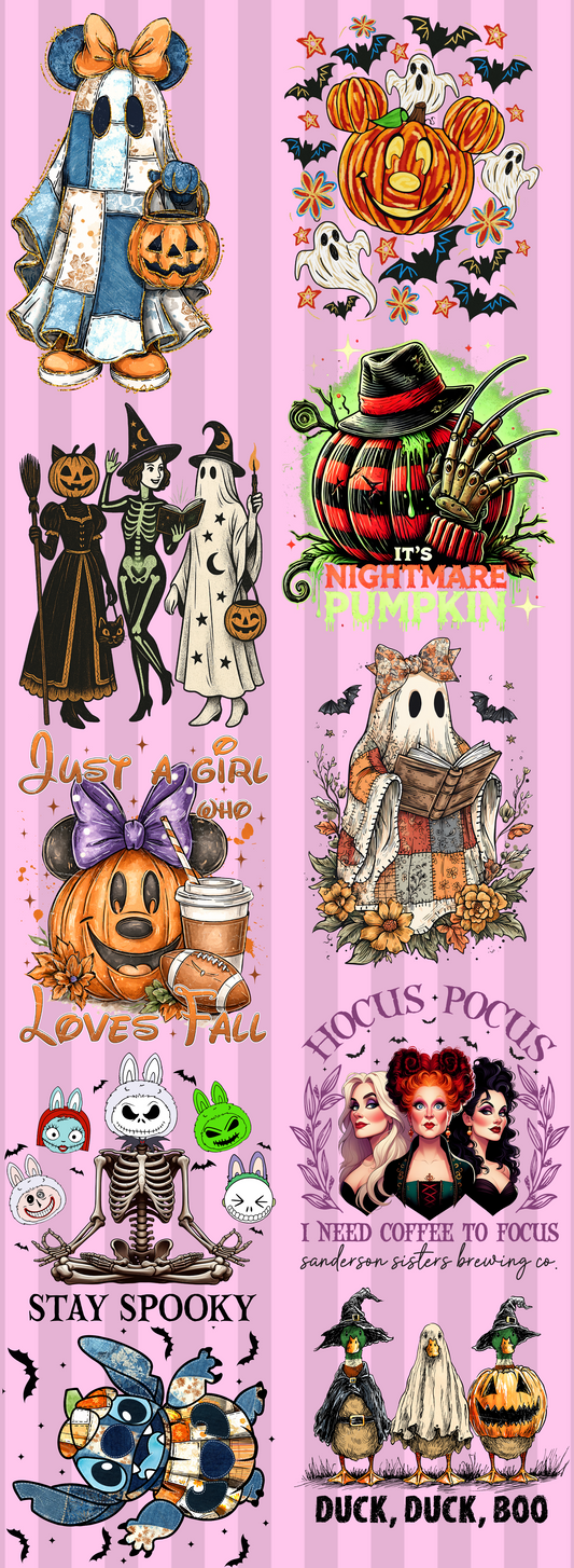 Halloween Pre-Made DTF Gang Sheet