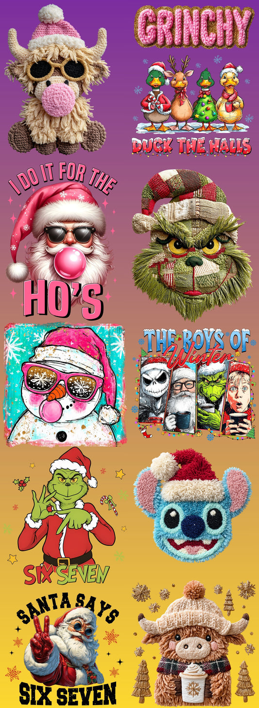 Christmas Pre-Made Gang Sheet