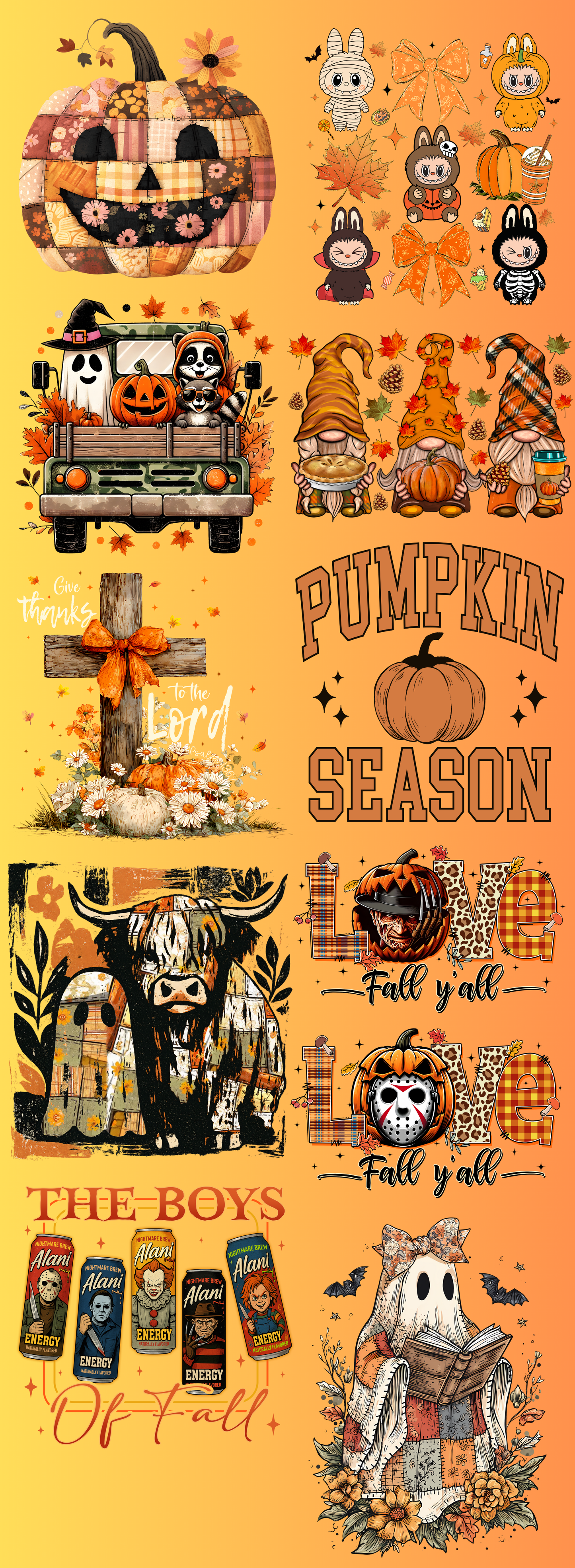 Fall🍂 Pre-Made DTF Gang Sheet