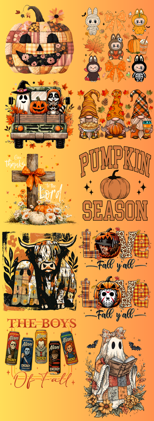 Fall🍂 Pre-Made DTF Gang Sheet