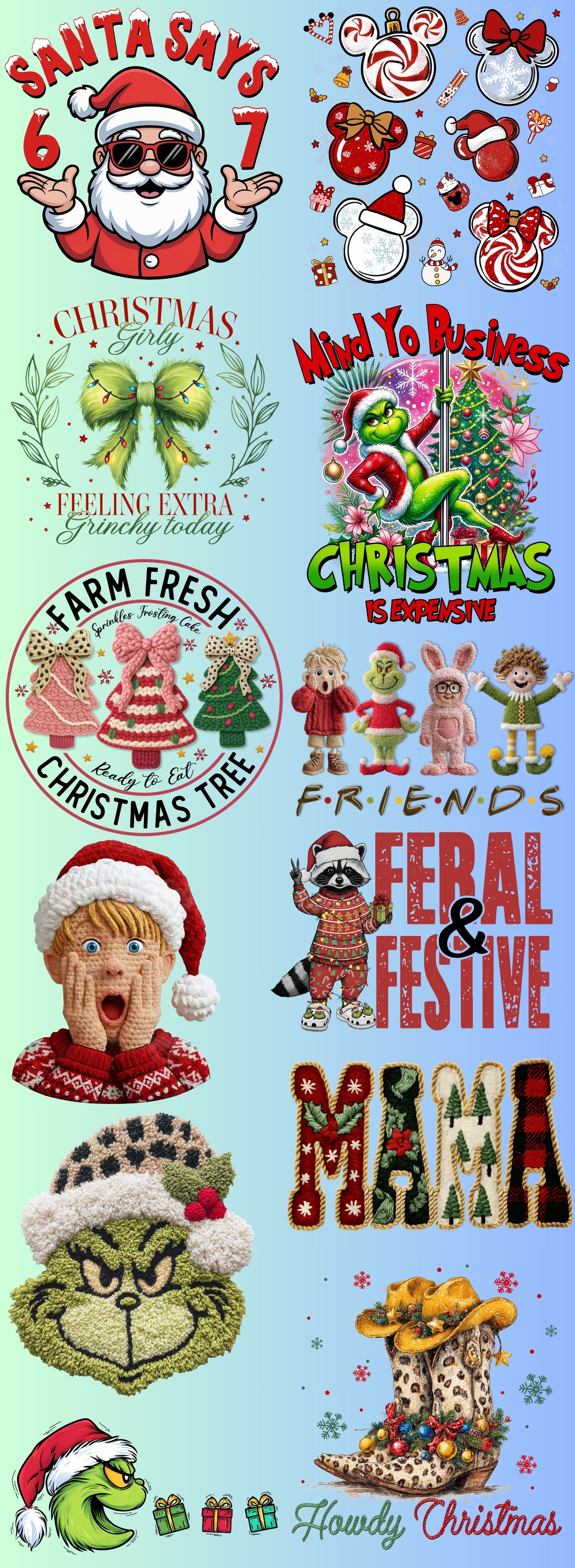 X-mas Pre-made Gang Sheet