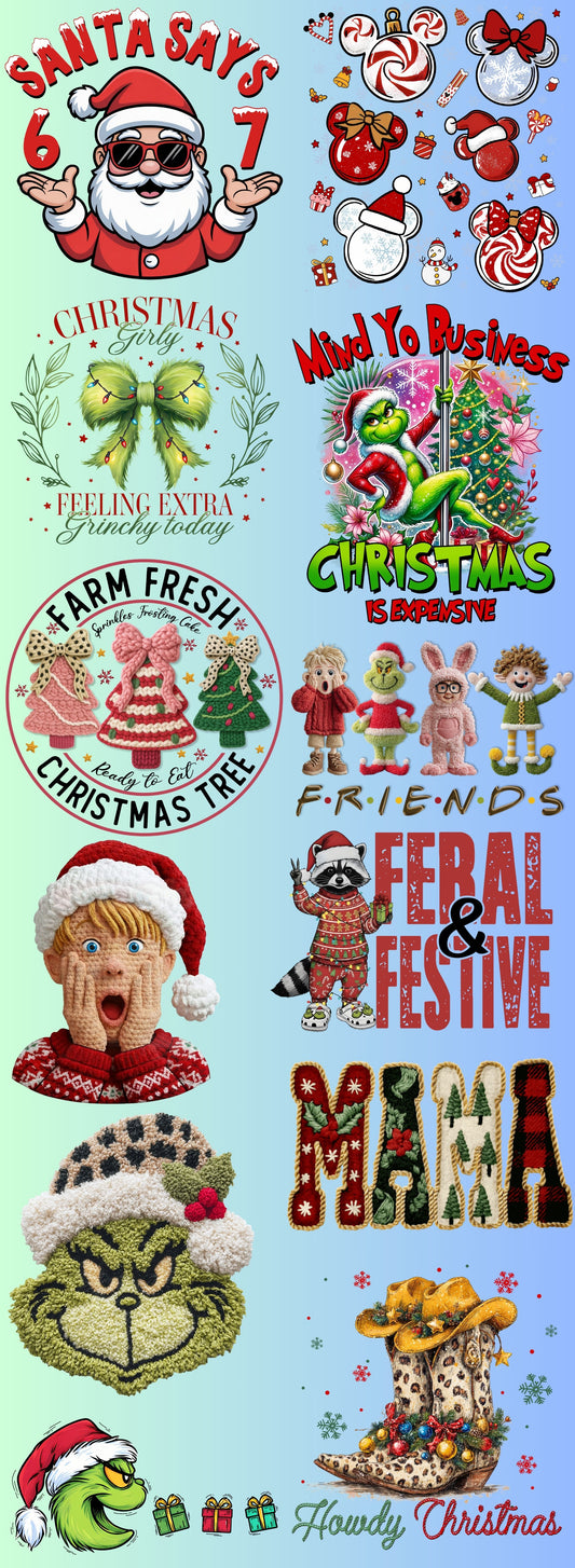 X-mas Pre-made Gang Sheet