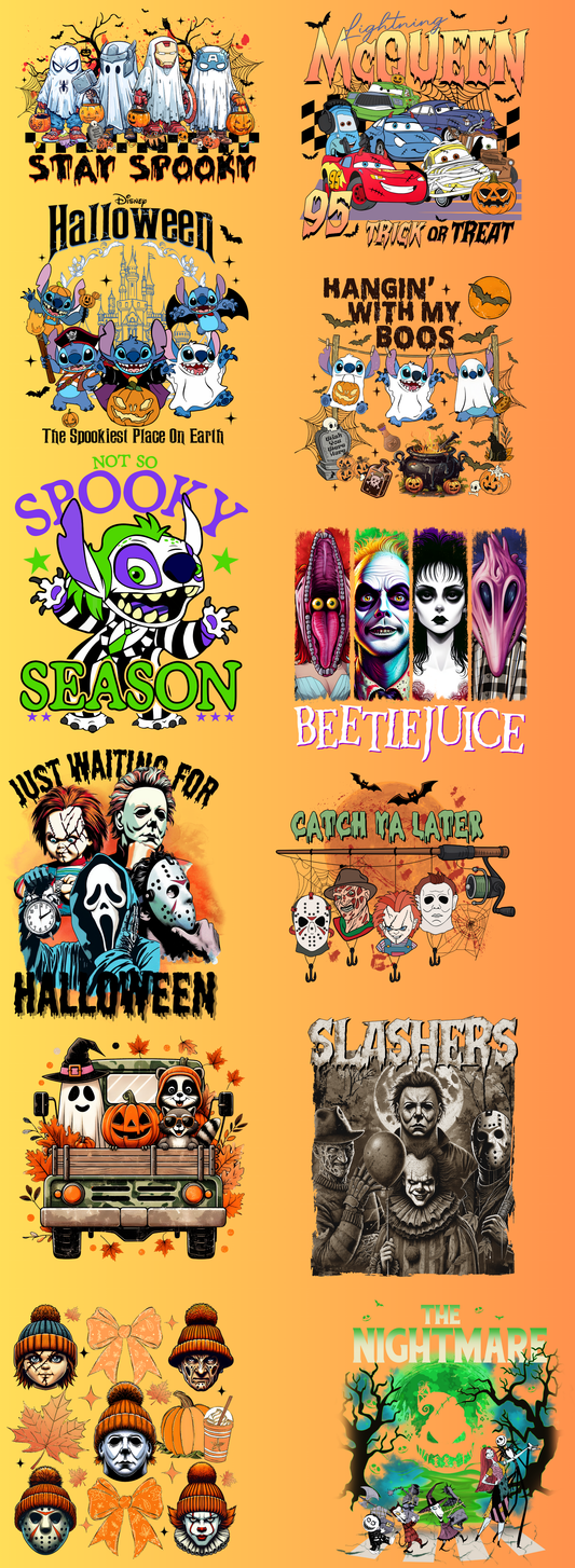 Halloween Pre-Made DTF Gang Sheet