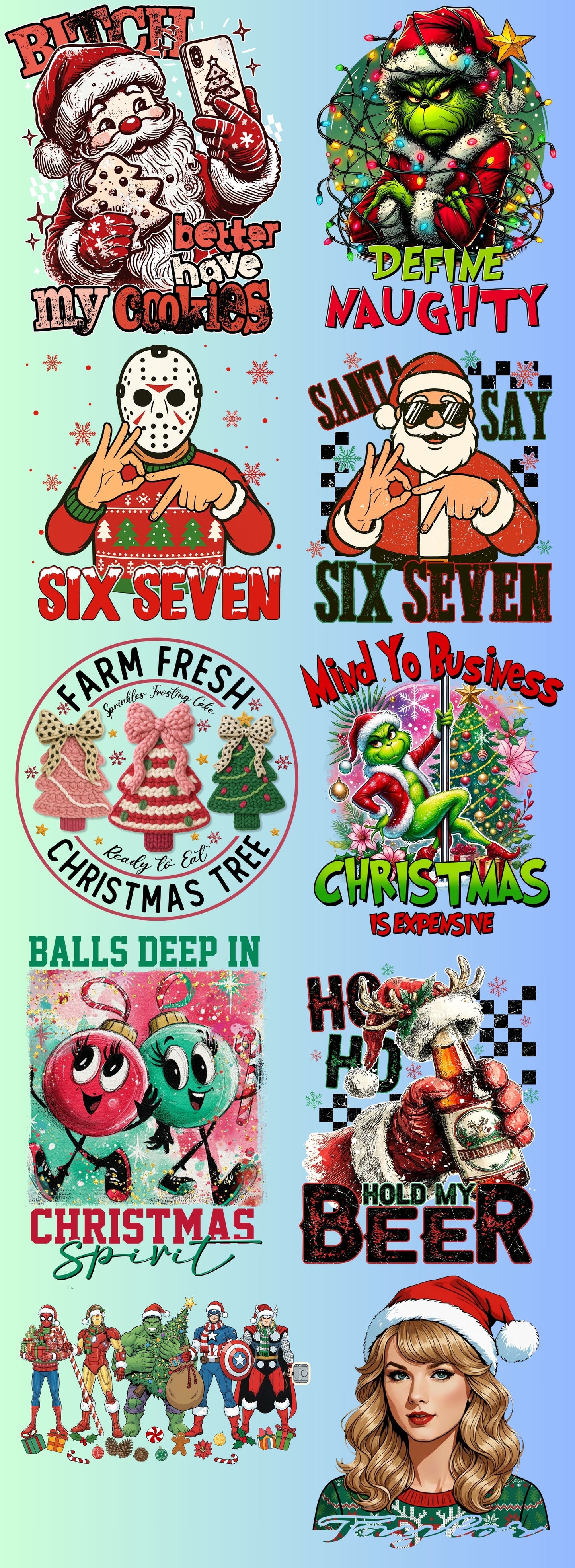 Christmas Pre-Made Gang Sheet